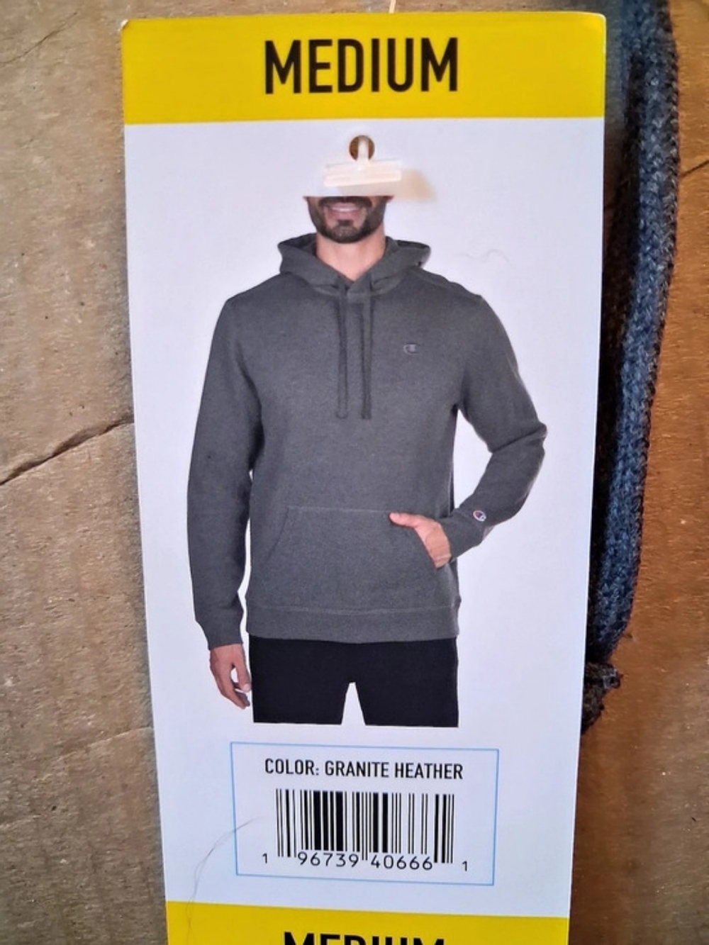 Champion Men's Fleece Lined Champion C Logo Long Sleeve Hoodie Fleece Hoodie in